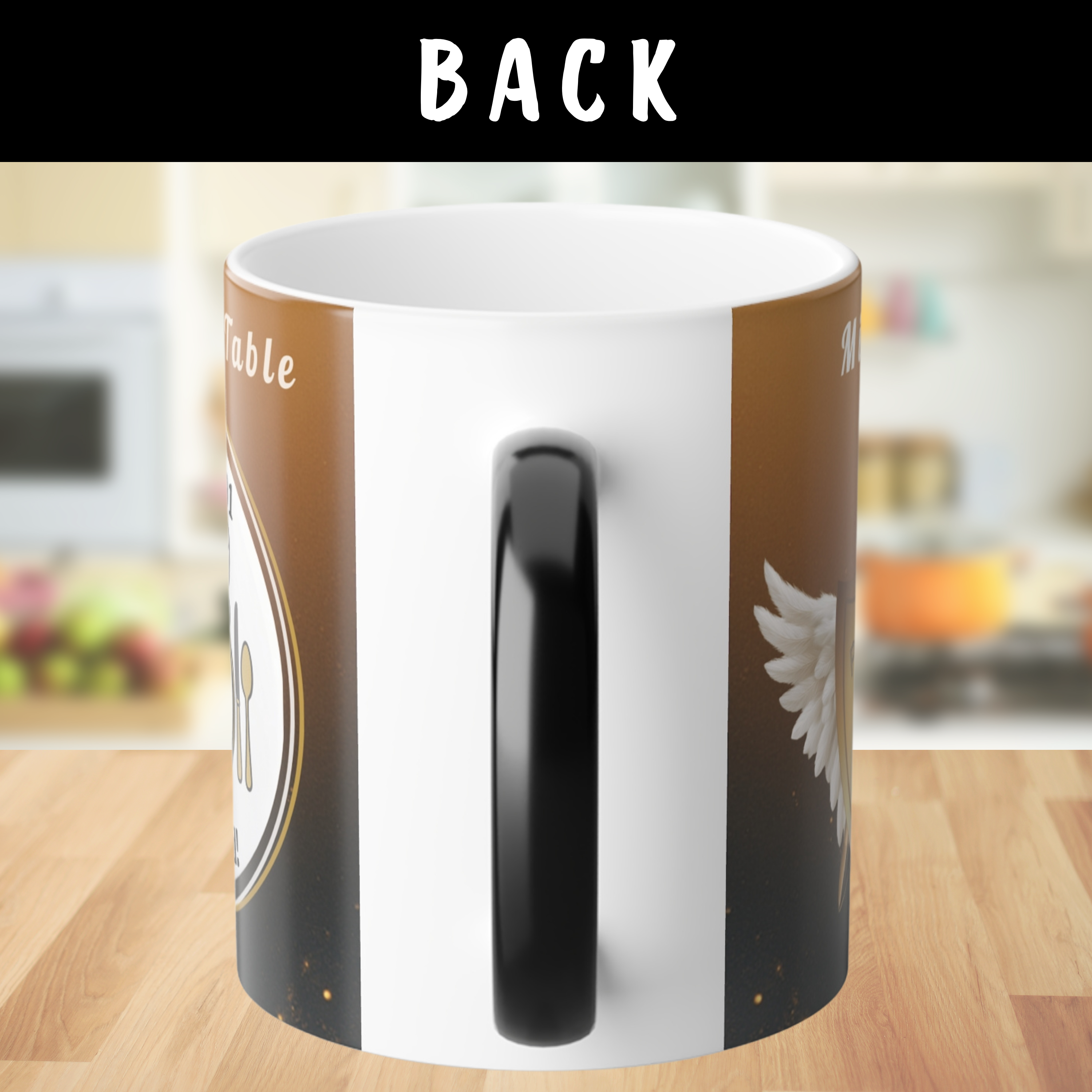 The Grace Table Presents Psalm 91 Equipped, 12 oz Personalizable Wraparound Latte Mug | Faith-Based, Spiritually Uplifting and Encouraging Tea Cup | Verse by Verse Customizable Gift - Image 6