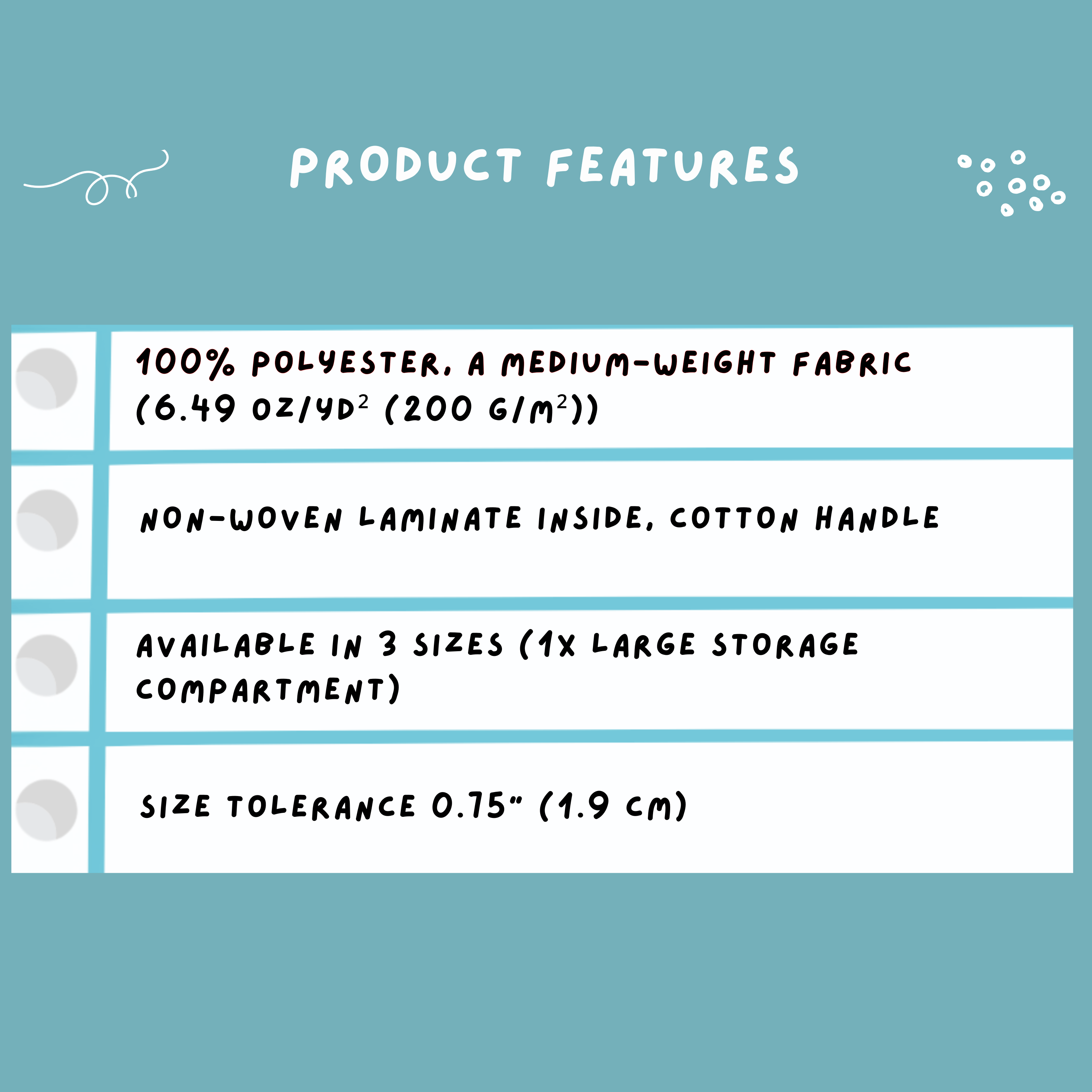 Black on White "Believe-Rest-Receive!™" Tote Bag | Christian Faith Tote with the Believe-Rest-Receive! Roadmap of Faith | Inspirational Gift - 13"x13", 16"x16", or 18"x18" Size Options - Image 4