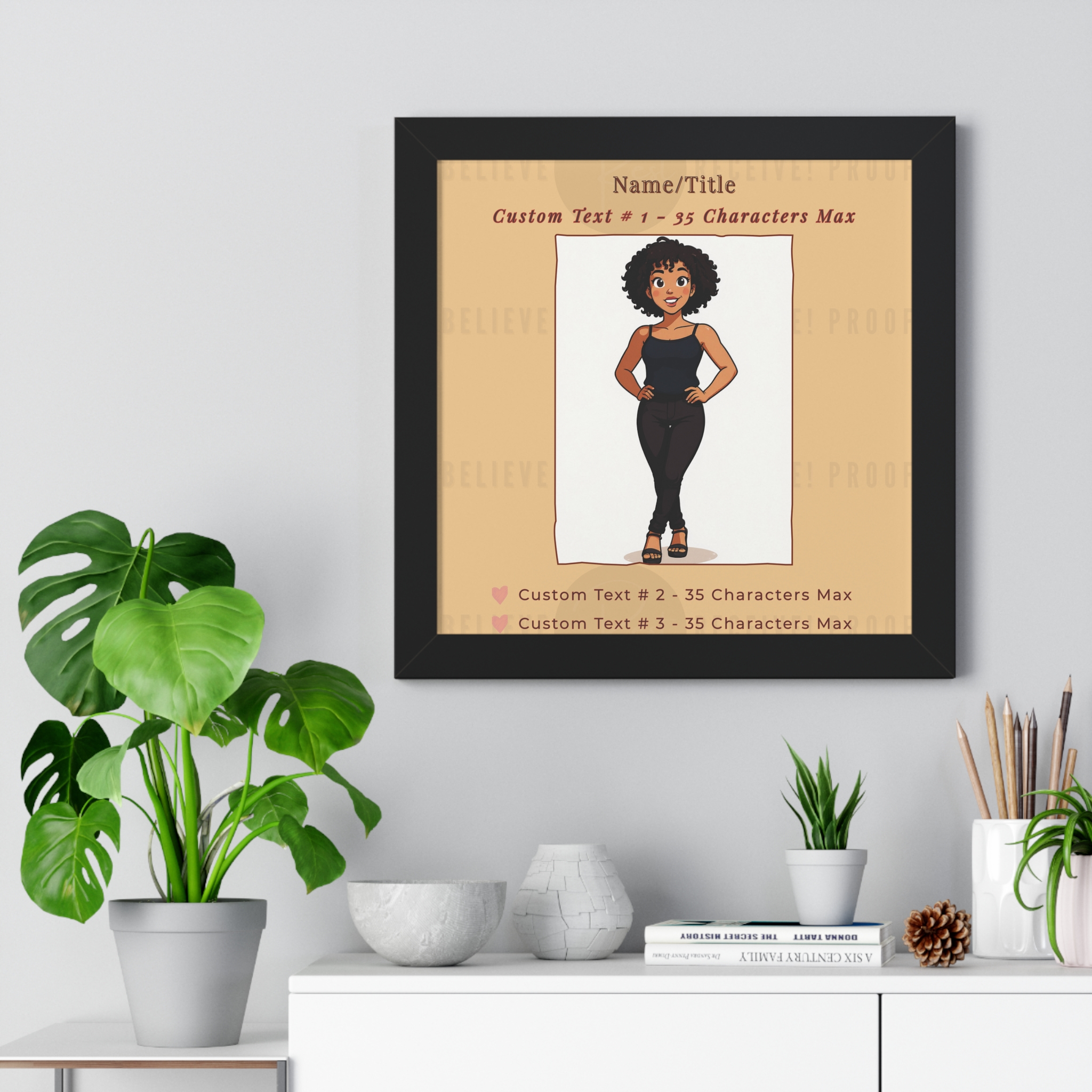 VALUE BUNDLE: Custom "Photo to Cartoon" Framed Poster AND Digital Download Files | Cartoonified Portrait for Men, Women, Kids, Pets | Personalizable Wall Art - Image 10