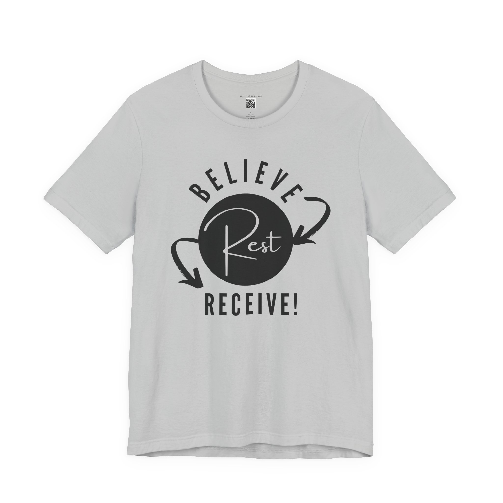 Believe-Rest-Receive!™ T-Shirt | Roadmap of Faith Christian Apparel | Inspirational Spiritual Gift | Bella+Canvas 3001 Soft Tee - Image 8
