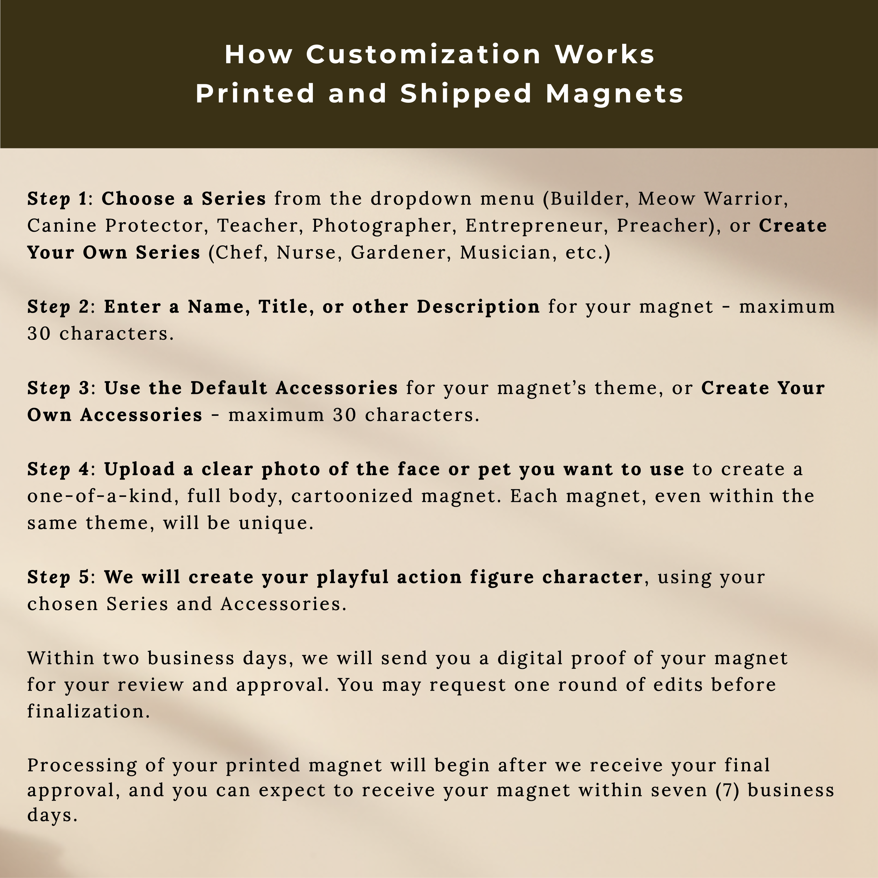 ACTION FIGURE MAGNET: Custom Photo-to-Cartoon Magnet | Personalized Cartoonified Gift | Choose a Suggested Series or Create Your Own - Image 8