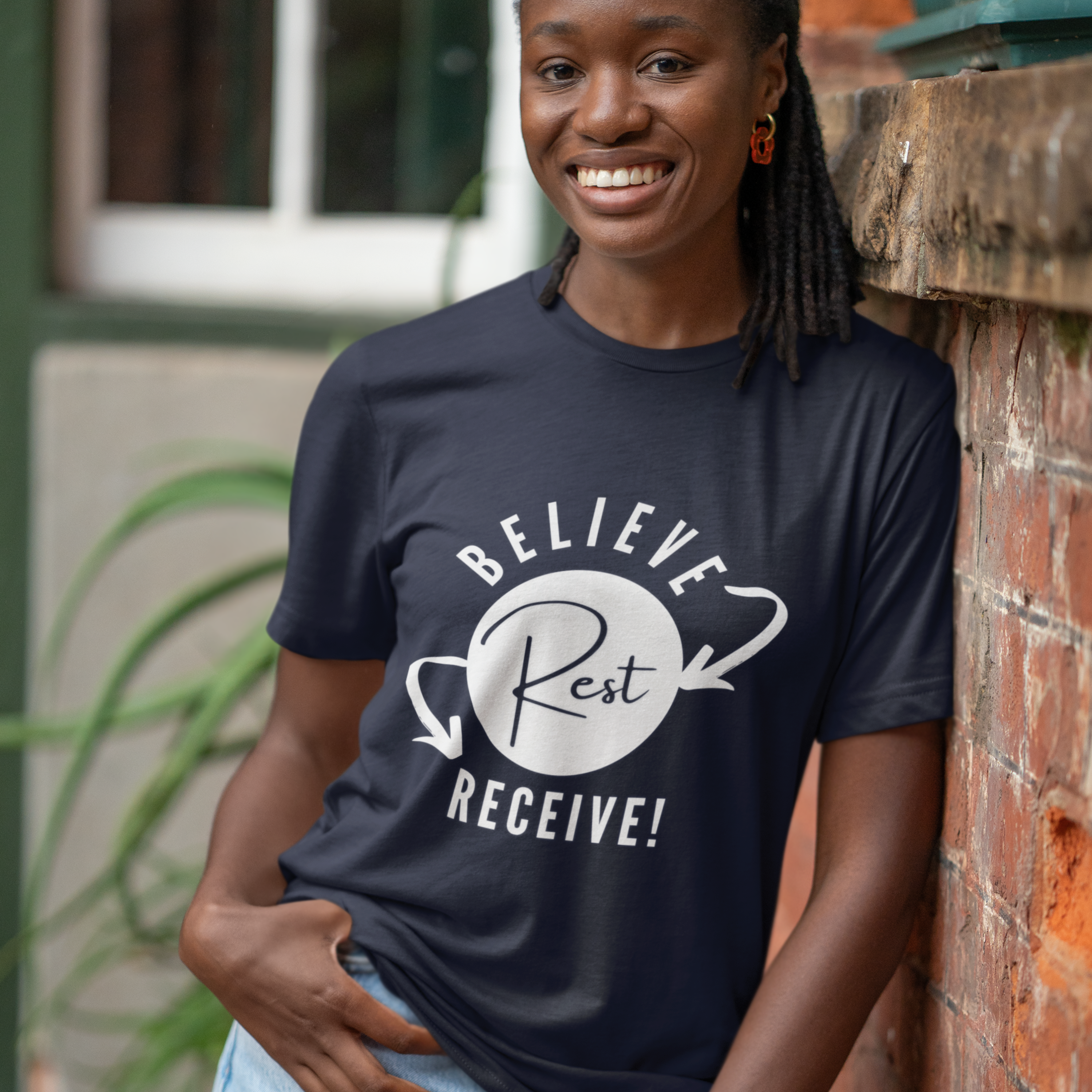 Believe-Rest-Receive!™ T-Shirt | Roadmap of Faith Christian Apparel | Inspirational Spiritual Gift | Bella+Canvas 3001 Soft Tee - Image 5