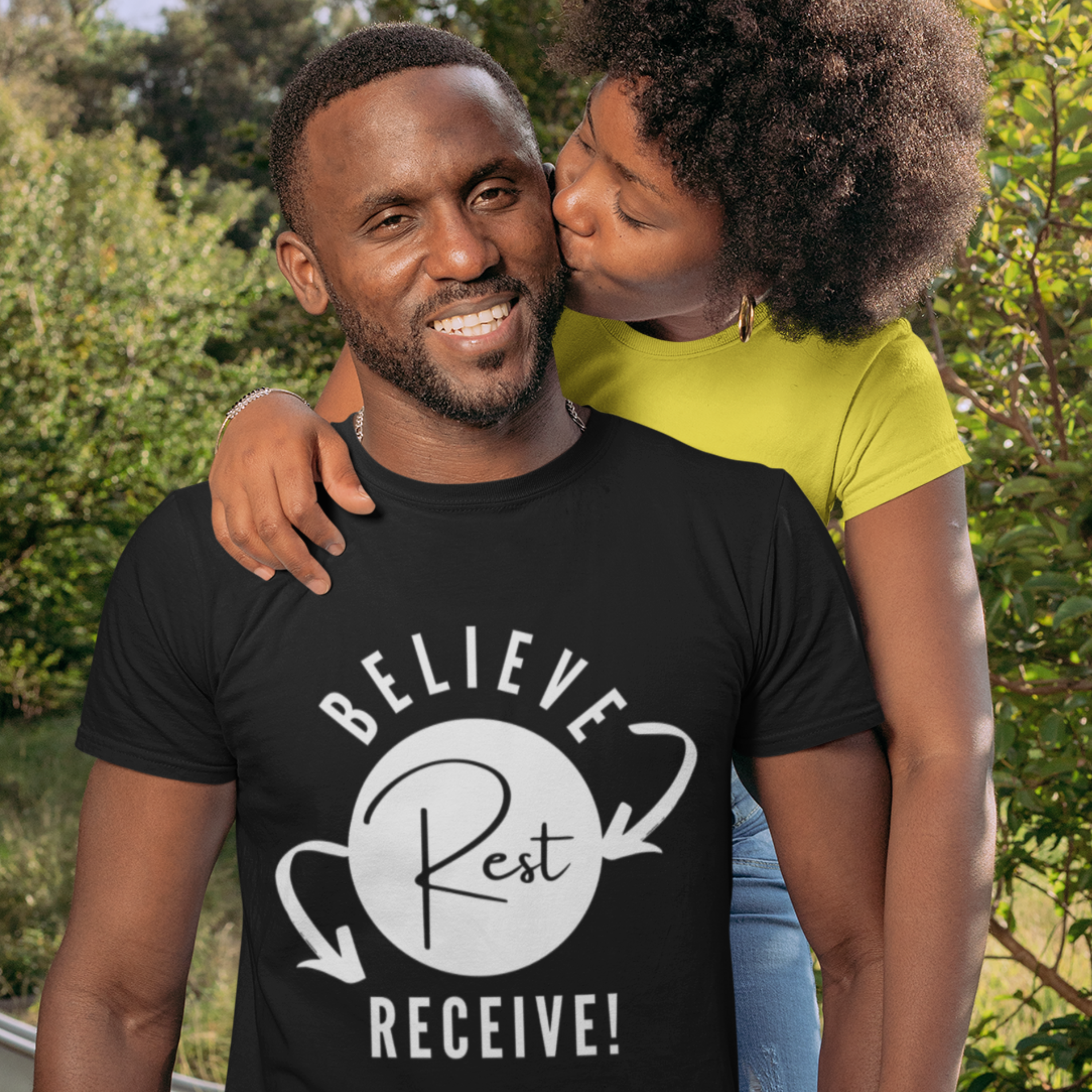 Believe-Rest-Receive!™ T-Shirt | Roadmap of Faith Christian Apparel | Inspirational Spiritual Gift | Bella+Canvas 3001 Soft Tee - Image 3