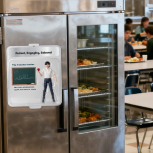 VALUE BUNDLE: Custom Photo-to-Cartoon Action Figure Magnet AND Digital Download Files | Cartoonified Gift Magnet | Choose a Suggested Series or Create Your Own