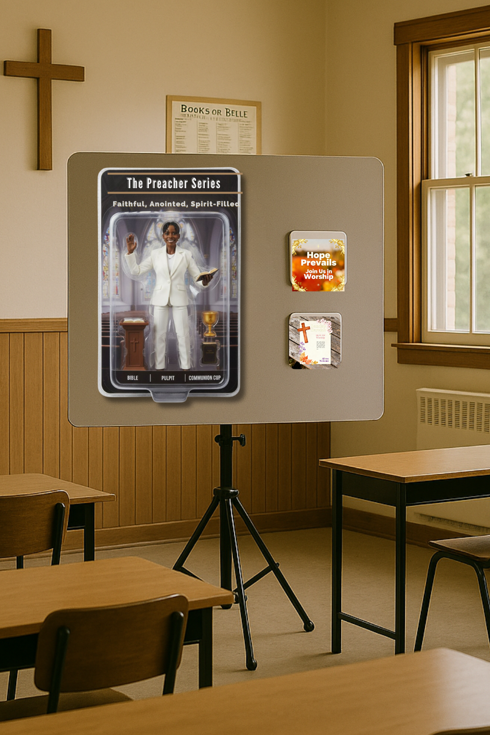 DIGITAL DOWNLOAD ONLY: Custom "Photo-to-Cartoon" Action Figure Magnet | Cartoonified Gift Magnet | Choose a Suggested Series or Create Your Own - Image 9