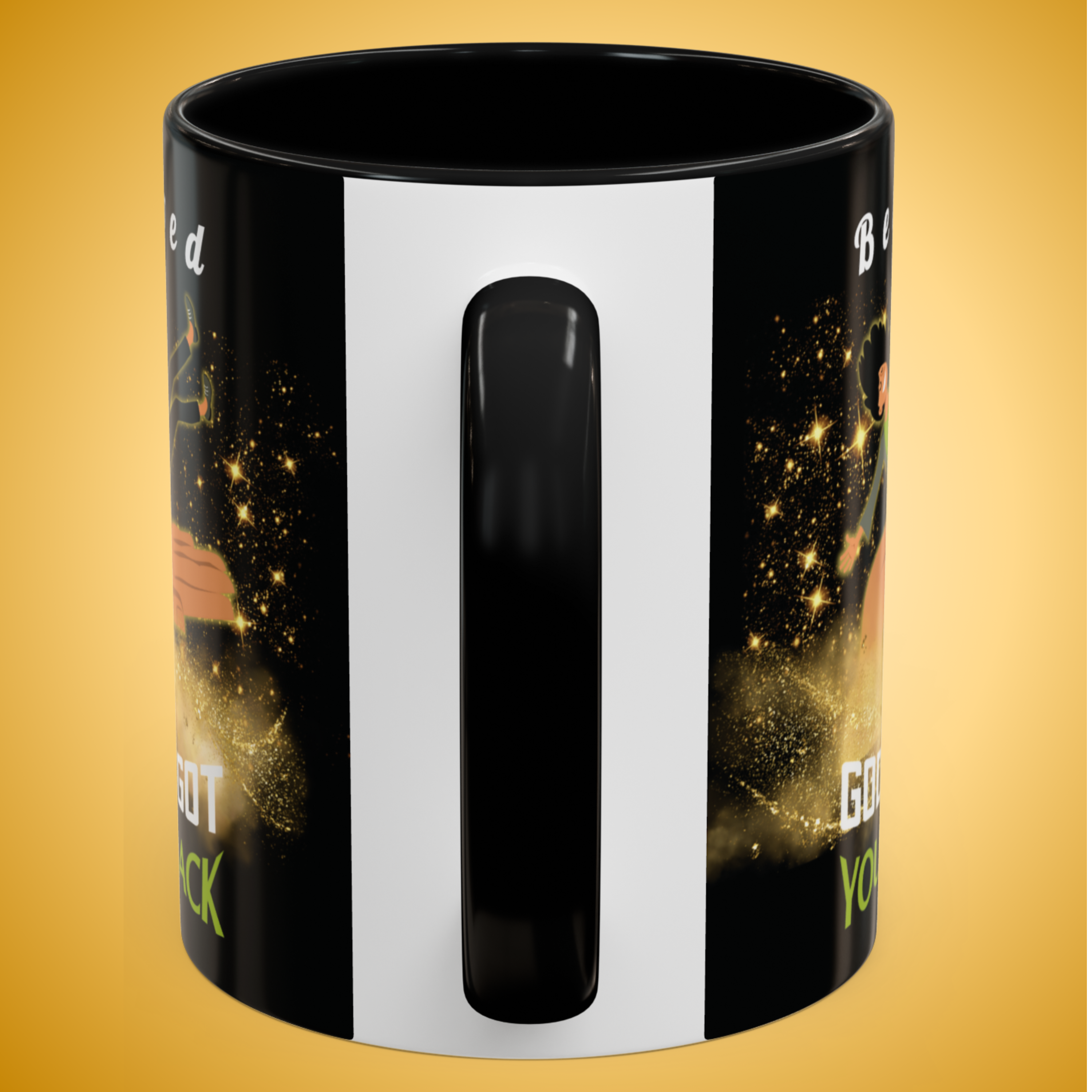 Personalizable "God's Got Your Back" Christian Wraparound Mug Featuring a Melanated Woman Falling Onto God's Right Hand | Bible Verse Isaiah 41:10 Personalized Faith Mug | Inspirational Scripture Gift for Believers - Image 10