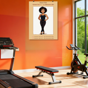 VALUE BUNDLE: Custom "Photo to Cartoon" Matte Vertical Poster AND Digital Download Files | Cartoonified Portrait for Men, Women, Kids, Pets | Personalizable Wall Art