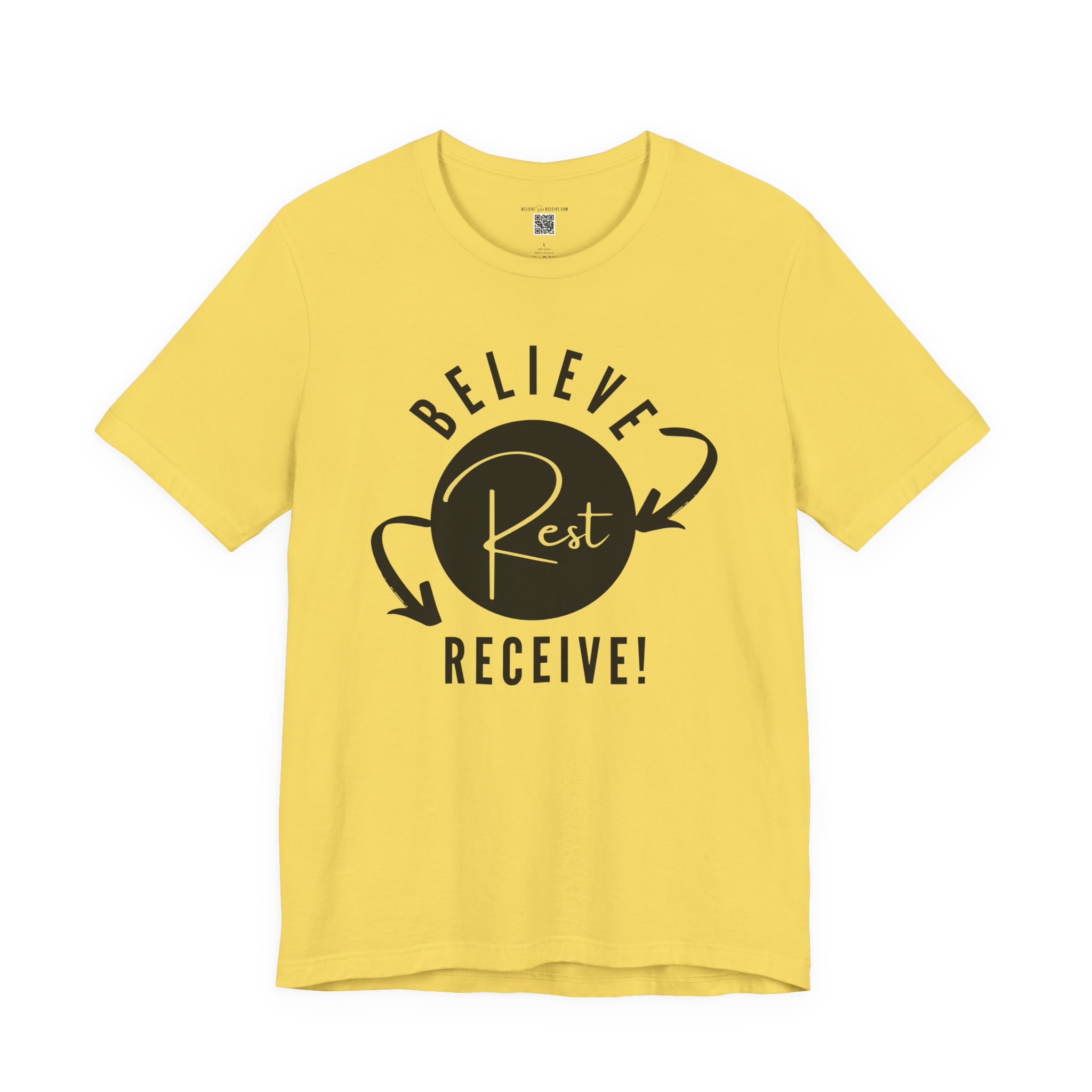 Believe-Rest-Receive!™ T-Shirt | Roadmap of Faith Christian Apparel | Inspirational Spiritual Gift | Bella+Canvas 3001 Soft Tee - Image 10